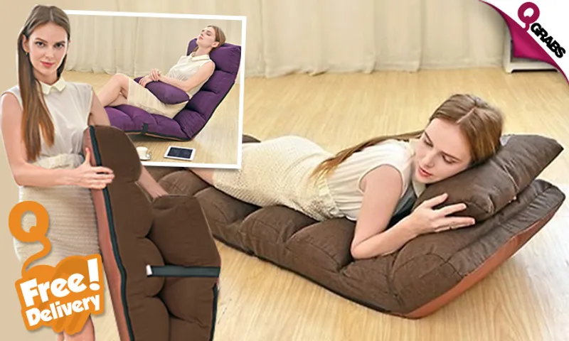 Adjustable Foldable Lounge Chair with Pillows - FREE Delivery!